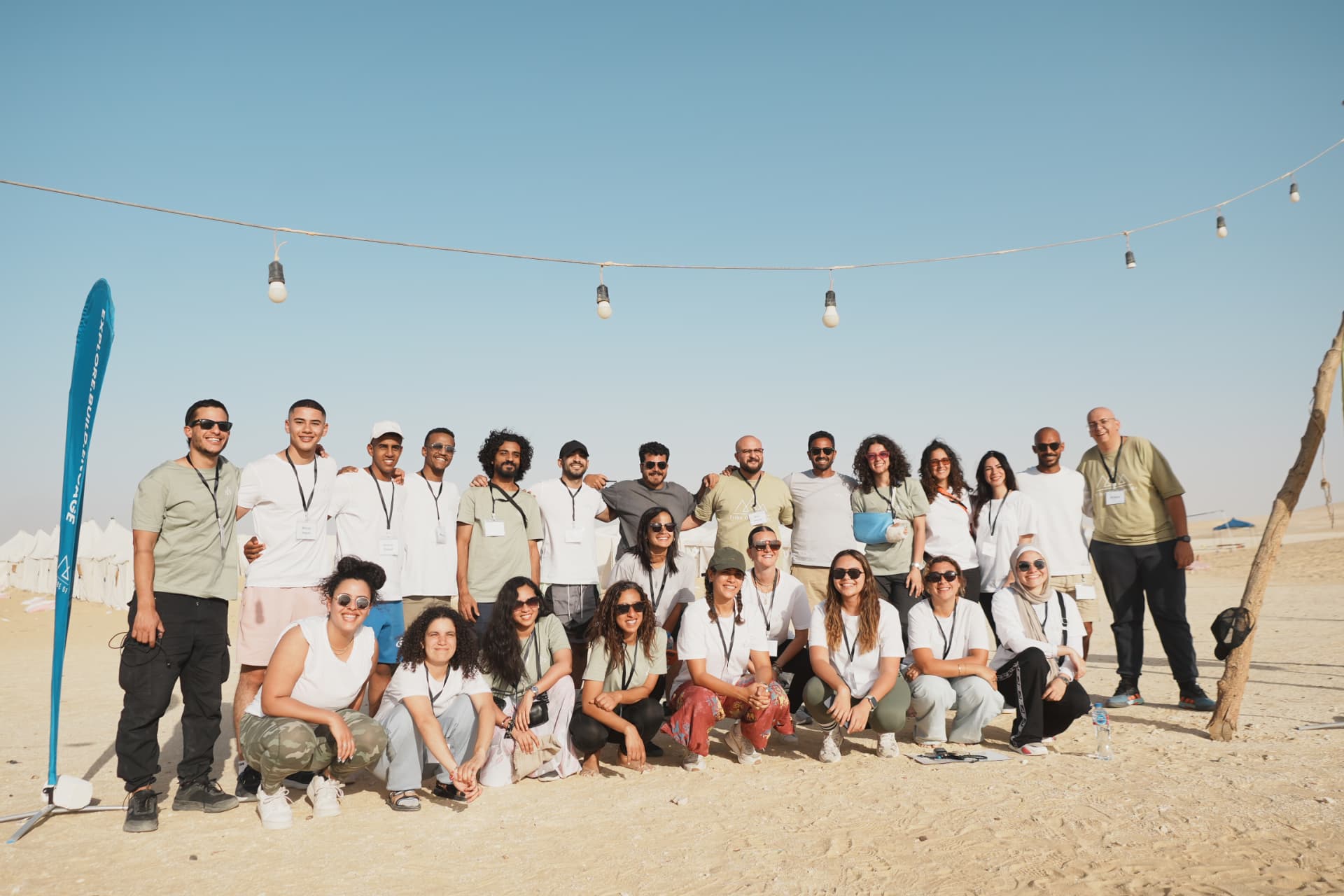 The TON team and facilitators together at a desert camp